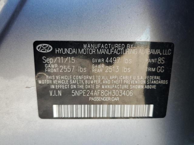 Photo 11 VIN: 5NPE24AF8GH303406 - HYUNDAI SONATA 