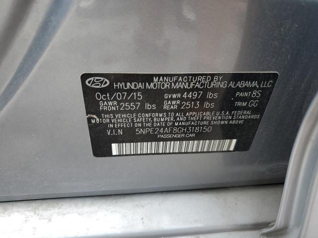 Photo 11 VIN: 5NPE24AF8GH318150 - HYUNDAI SONATA SE 