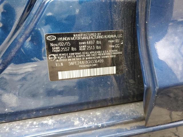 Photo 11 VIN: 5NPE24AF8GH336499 - HYUNDAI SONATA SE 