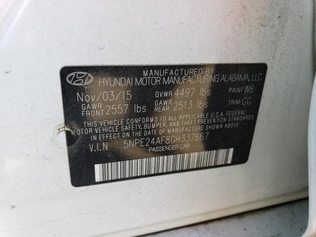 Photo 11 VIN: 5NPE24AF8GH337667 - HYUNDAI SONATA 