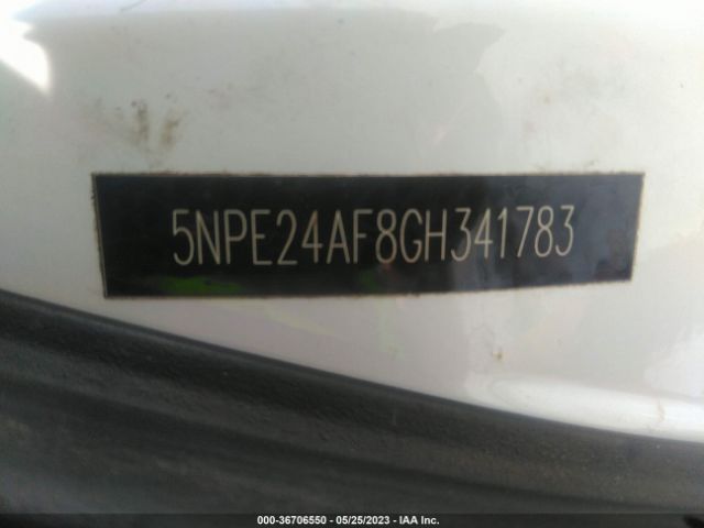 Photo 8 VIN: 5NPE24AF8GH341783 - HYUNDAI SONATA 