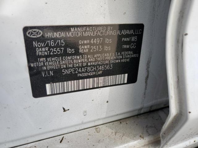 Photo 9 VIN: 5NPE24AF8GH346563 - HYUNDAI SONATA SE 