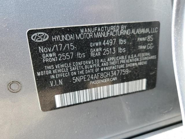 Photo 11 VIN: 5NPE24AF8GH347759 - HYUNDAI SONATA SE 