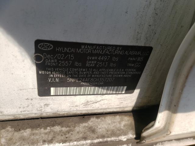 Photo 9 VIN: 5NPE24AF8GH357207 - HYUNDAI SONATA SE 