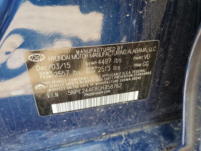 Photo 9 VIN: 5NPE24AF8GH358762 - HYUNDAI SONATA SE 