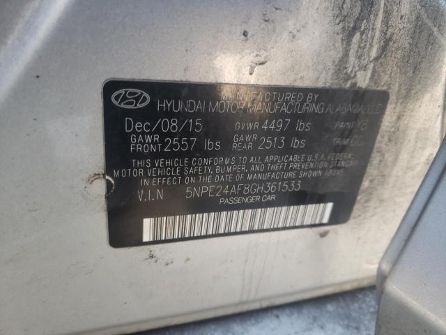 Photo 9 VIN: 5NPE24AF8GH361533 - HYUNDAI SONATA SE 