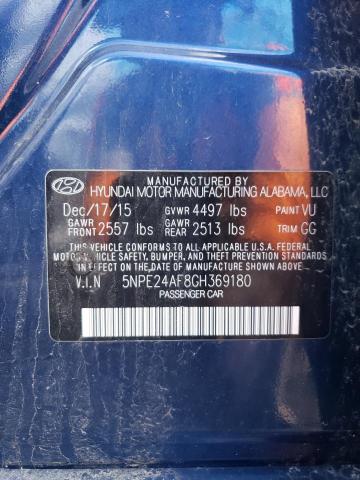 Photo 11 VIN: 5NPE24AF8GH369180 - HYUNDAI SONATA SE 