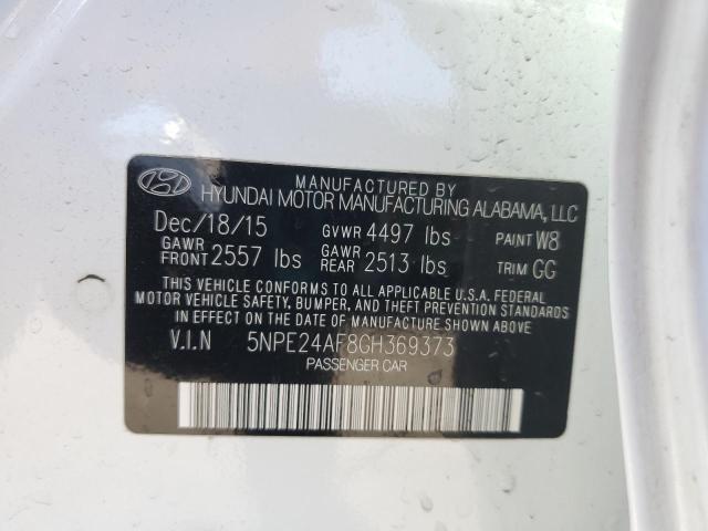 Photo 11 VIN: 5NPE24AF8GH369373 - HYUNDAI SONATA SE 