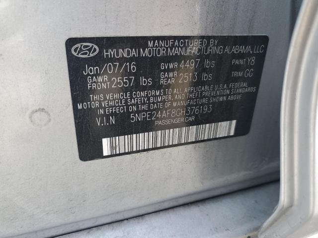 Photo 11 VIN: 5NPE24AF8GH376193 - HYUNDAI SONATA SE 