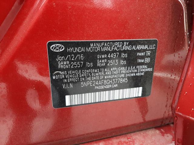 Photo 9 VIN: 5NPE24AF8GH377845 - HYUNDAI SONATA SE 