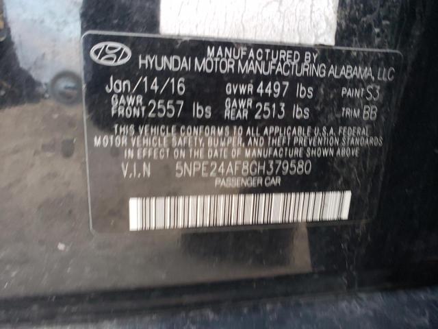 Photo 11 VIN: 5NPE24AF8GH379580 - HYUNDAI SONATA SE 