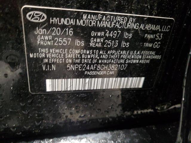 Photo 11 VIN: 5NPE24AF8GH382107 - HYUNDAI SONATA 