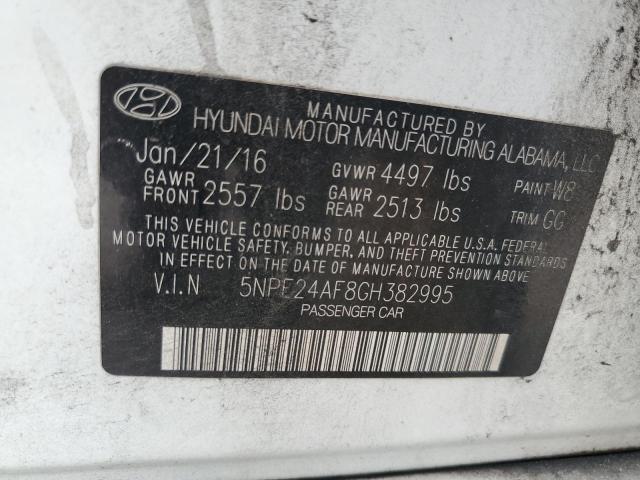 Photo 11 VIN: 5NPE24AF8GH382995 - HYUNDAI SONATA SE 