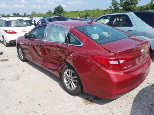 Photo 2 VIN: 5NPE24AF8GH387176 - HYUNDAI SONATA SE 