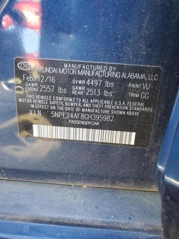 Photo 11 VIN: 5NPE24AF8GH395987 - HYUNDAI SONATA SE 