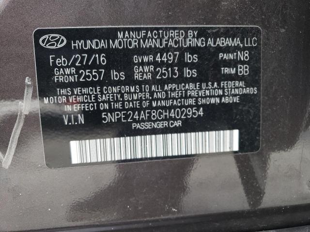 Photo 11 VIN: 5NPE24AF8GH402954 - HYUNDAI SONATA SE 