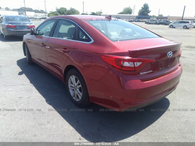 Photo 2 VIN: 5NPE24AF8GH405255 - HYUNDAI SONATA 