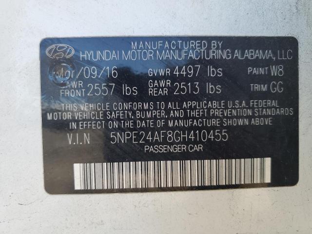 Photo 11 VIN: 5NPE24AF8GH410455 - HYUNDAI SONATA SE 