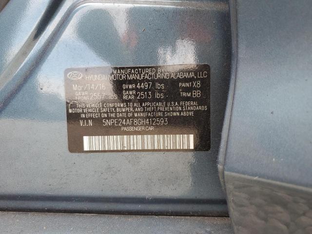 Photo 11 VIN: 5NPE24AF8GH412593 - HYUNDAI SONATA 