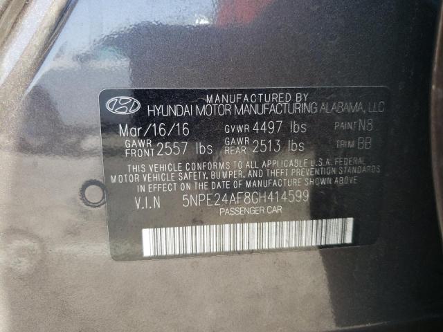 Photo 9 VIN: 5NPE24AF8GH414599 - HYUNDAI SONATA SE 