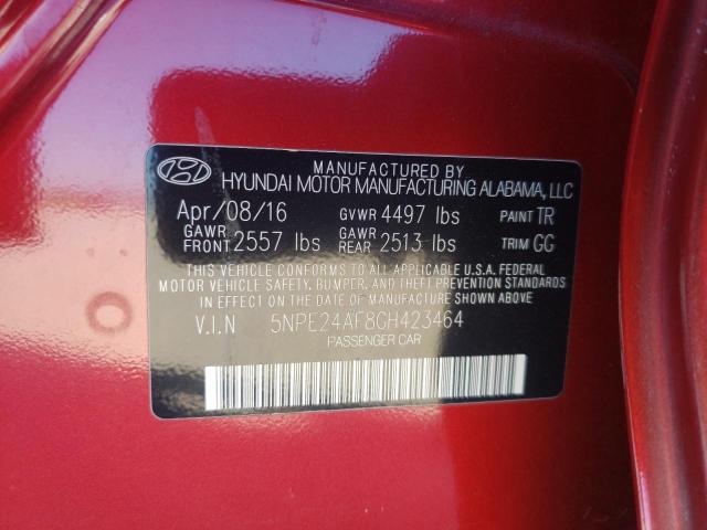 Photo 11 VIN: 5NPE24AF8GH423464 - HYUNDAI SONATA SE 