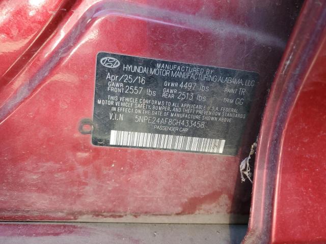 Photo 11 VIN: 5NPE24AF8GH433458 - HYUNDAI SONATA 