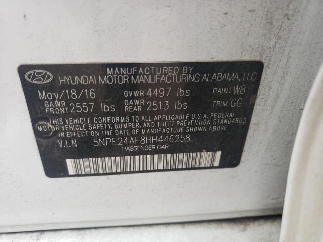 Photo 12 VIN: 5NPE24AF8HH446258 - HYUNDAI SONATA 