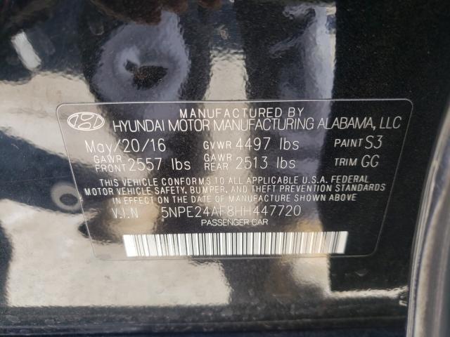 Photo 9 VIN: 5NPE24AF8HH447720 - HYUNDAI SONATA SE 