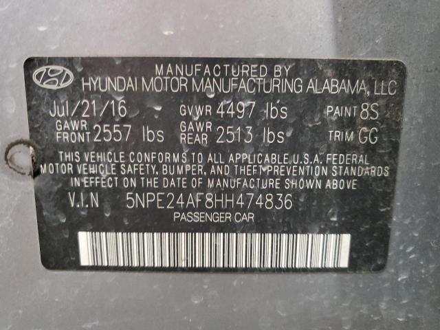 Photo 11 VIN: 5NPE24AF8HH474836 - HYUNDAI SONATA 