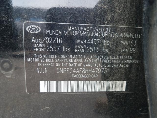 Photo 9 VIN: 5NPE24AF8HH479731 - HYUNDAI SONATA SE 