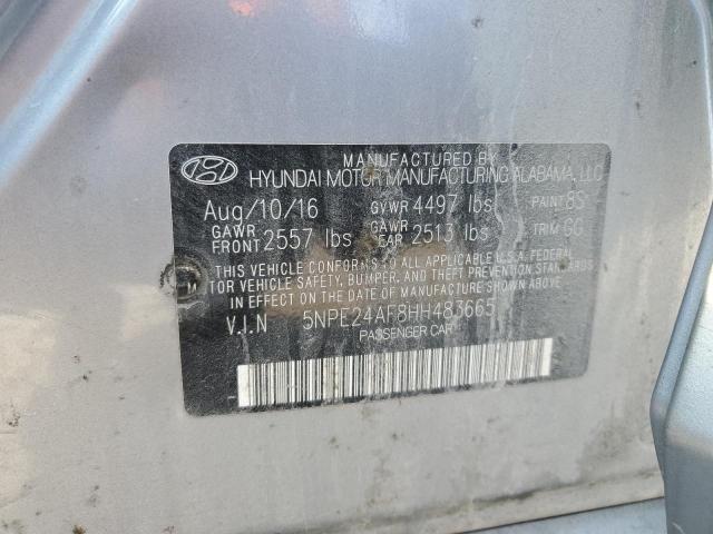 Photo 11 VIN: 5NPE24AF8HH483665 - HYUNDAI SONATA SE 