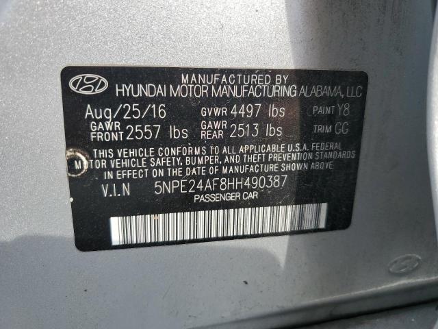 Photo 11 VIN: 5NPE24AF8HH490387 - HYUNDAI SONATA 