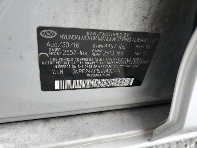 Photo 11 VIN: 5NPE24AF8HH492771 - HYUNDAI SONATA SE 