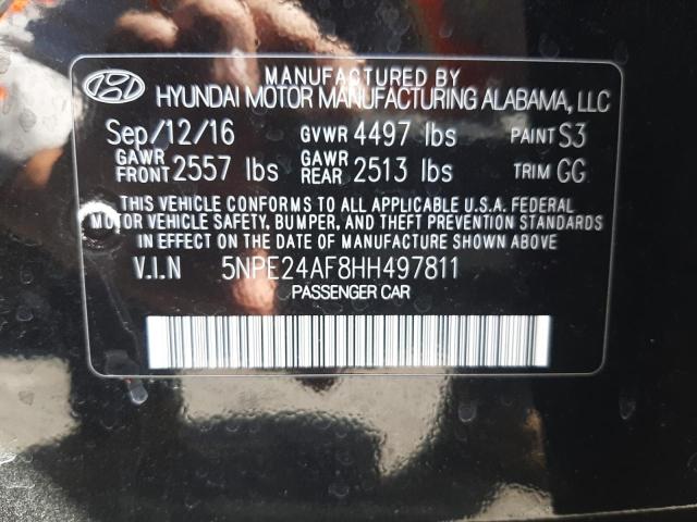 Photo 9 VIN: 5NPE24AF8HH497811 - HYUNDAI SONATA SE 