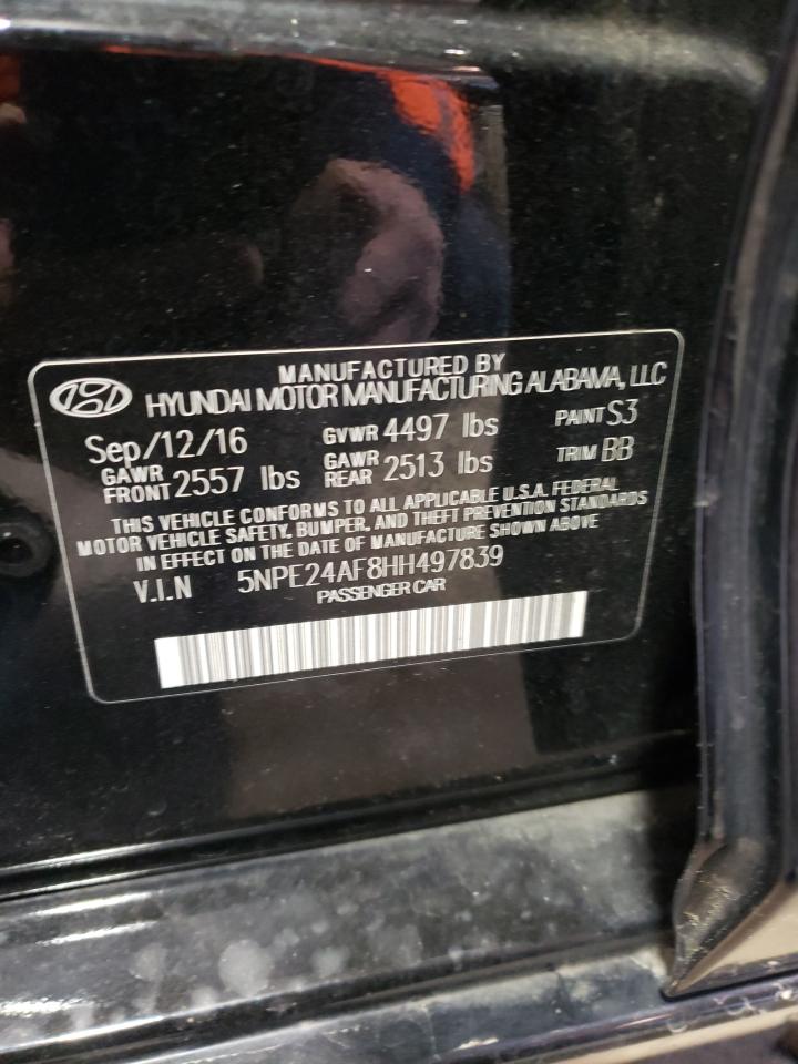 Photo 12 VIN: 5NPE24AF8HH497839 - HYUNDAI SONATA 