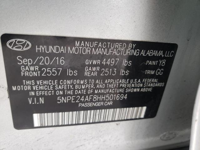 Photo 9 VIN: 5NPE24AF8HH501694 - HYUNDAI SONATA SE 