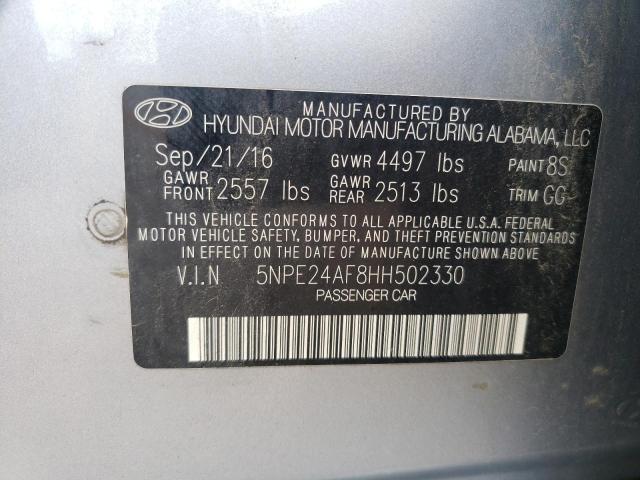 Photo 9 VIN: 5NPE24AF8HH502330 - HYUNDAI SONATA SE 