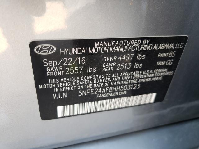 Photo 9 VIN: 5NPE24AF8HH503123 - HYUNDAI SONATA SE 