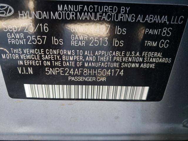 Photo 9 VIN: 5NPE24AF8HH504174 - HYUNDAI SONATA SE 