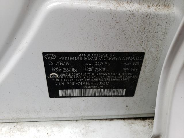 Photo 9 VIN: 5NPE24AF8HH509312 - HYUNDAI SONATA SE 