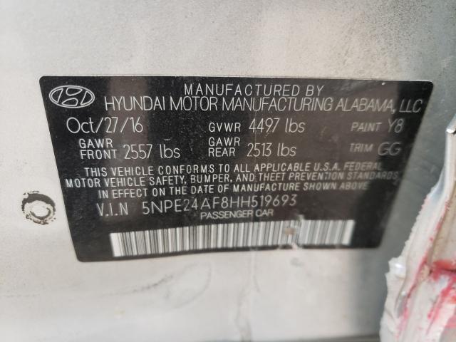 Photo 9 VIN: 5NPE24AF8HH519693 - HYUNDAI SONATA SE 