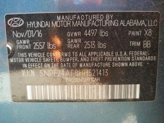 Photo 9 VIN: 5NPE24AF8HH521413 - HYUNDAI SONATA SE 