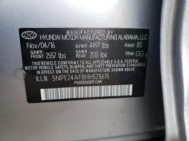 Photo 11 VIN: 5NPE24AF8HH523615 - HYUNDAI SONATA 