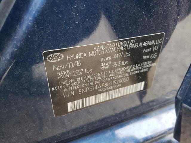 Photo 12 VIN: 5NPE24AF8HH526000 - HYUNDAI SONATA SE 