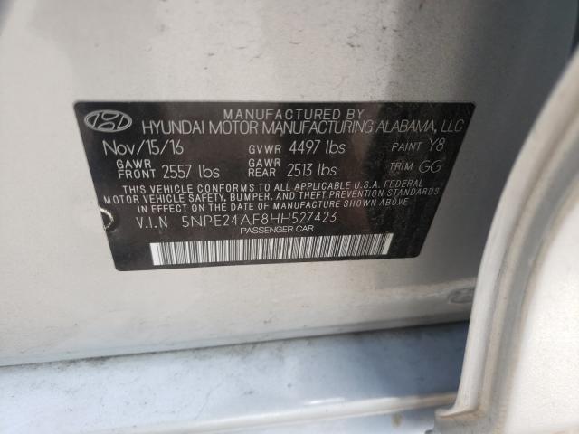 Photo 9 VIN: 5NPE24AF8HH527423 - HYUNDAI SONATA SE 