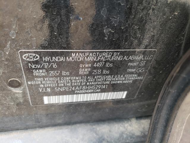 Photo 9 VIN: 5NPE24AF8HH529141 - HYUNDAI SONATA SE 