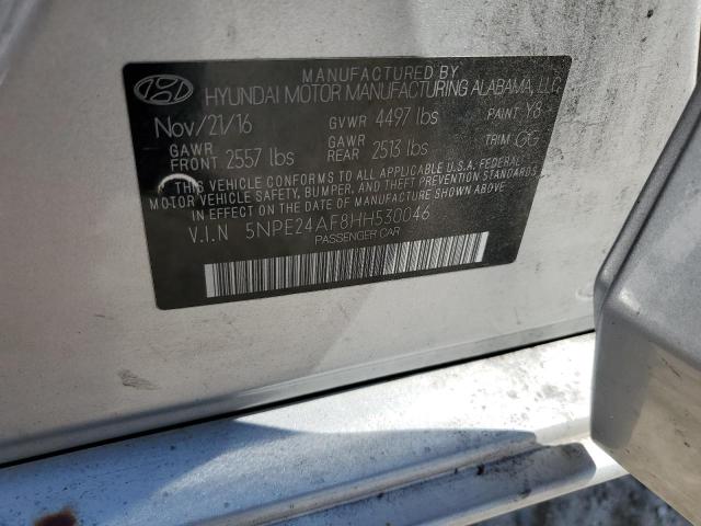 Photo 11 VIN: 5NPE24AF8HH530046 - HYUNDAI SONATA SE 