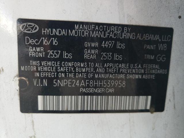 Photo 9 VIN: 5NPE24AF8HH539958 - HYUNDAI SONATA SE 