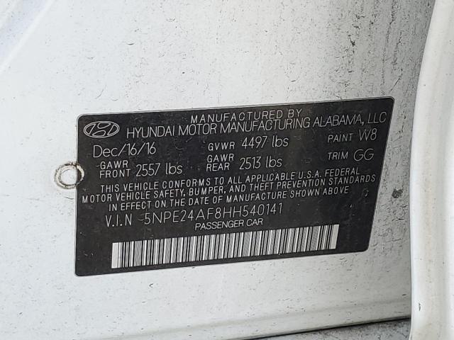 Photo 11 VIN: 5NPE24AF8HH540141 - HYUNDAI SONATA SE 