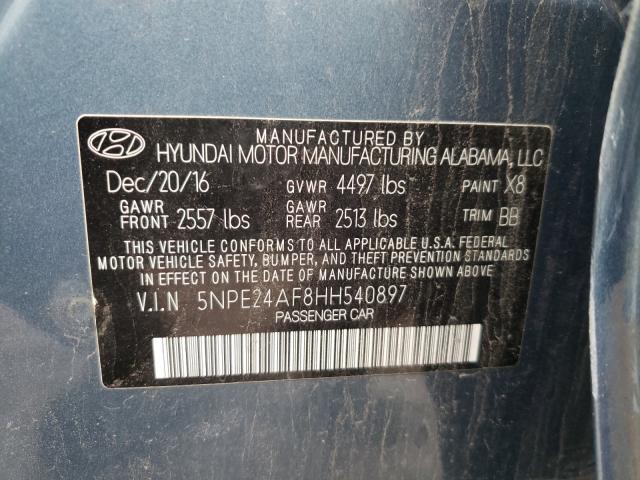 Photo 9 VIN: 5NPE24AF8HH540897 - HYUNDAI SONATA SE 